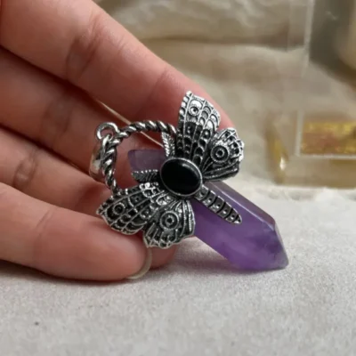 Dragonfly Hexagon Necklace