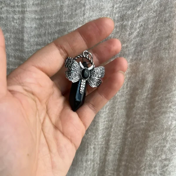 Dragonfly Obsidian Necklace