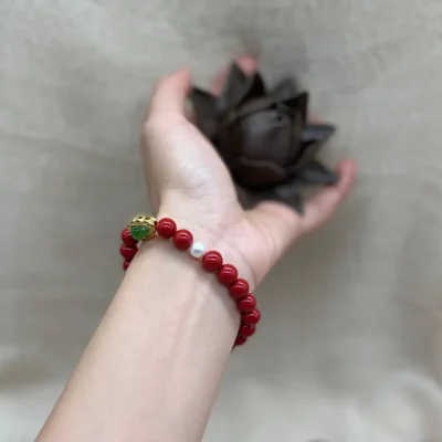 Handmade Cinnabar Bracelet Handmade Cinnabar Bracelet