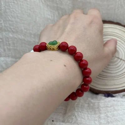 Natural Cinnabar Bracelet Natural Cinnabar Bracelet