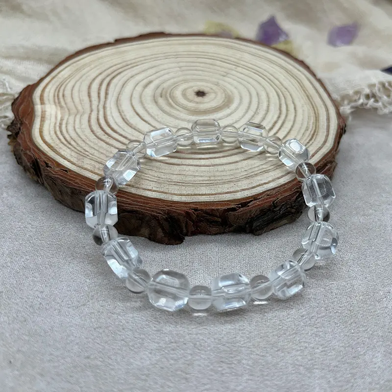 Hexagonal White Crystal Bracelet: Purity and Elegance in Every Purity Crystal Gift