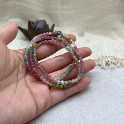 Red Tourmaline Bracelet Close Up Red Tourmaline Bracelet Close Up
