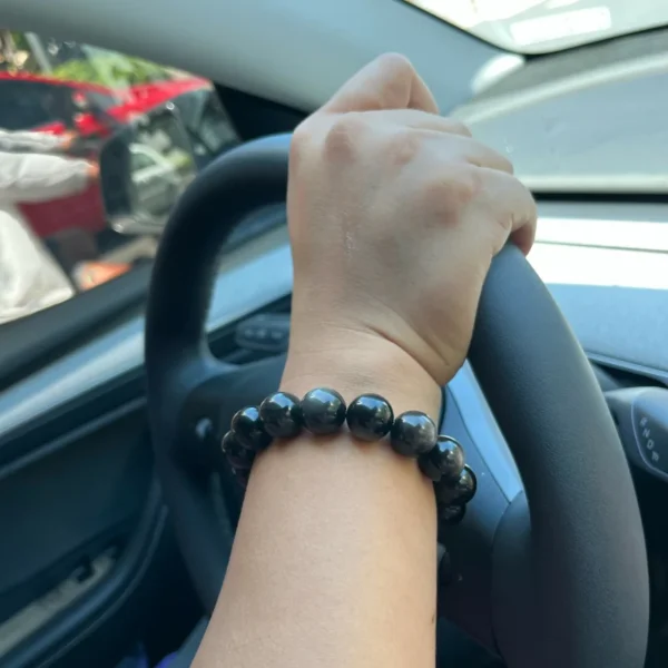 Silver Sheen Obsidian Energy Bracelet Silver Sheen Obsidian Energy Bracelet