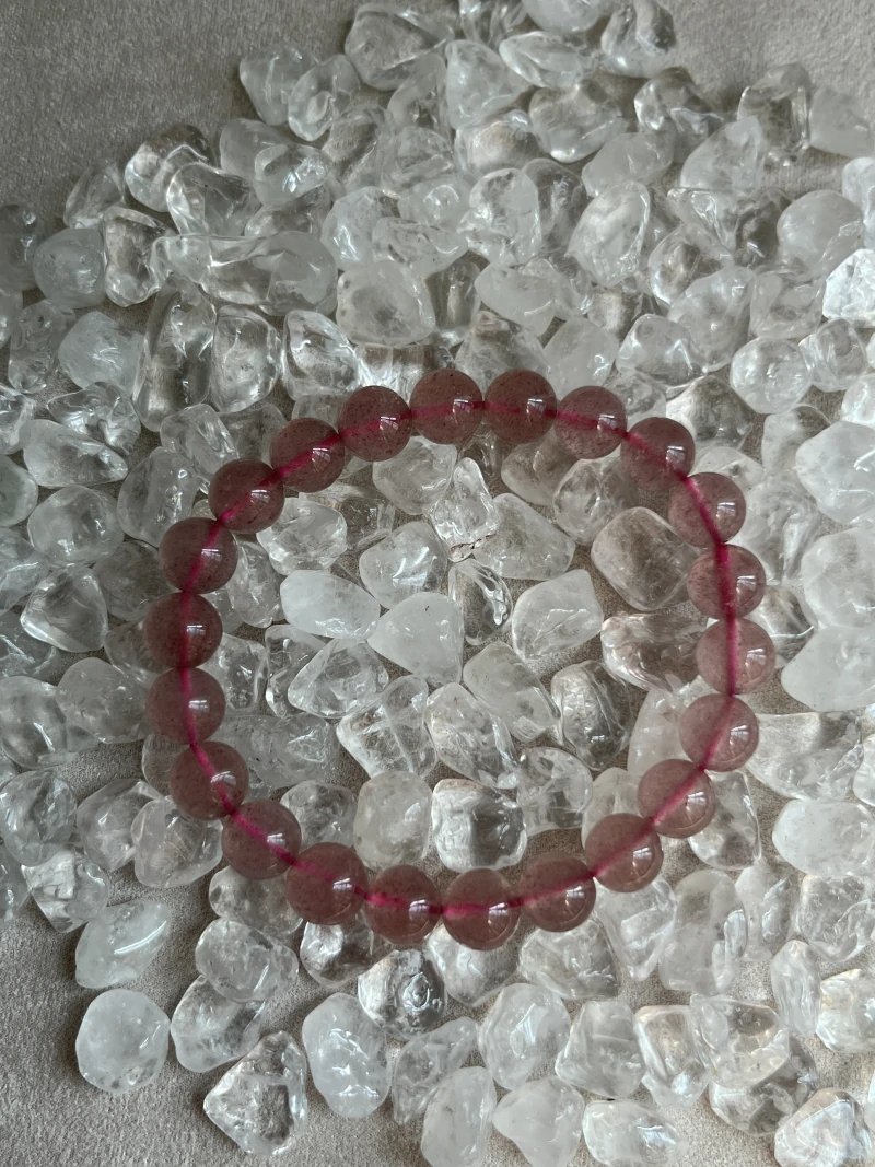 Strawberry Crystal Bracelet: Sweet Elegance and Heartfelt Energy Strawberry Crystal Bracelet For Energy