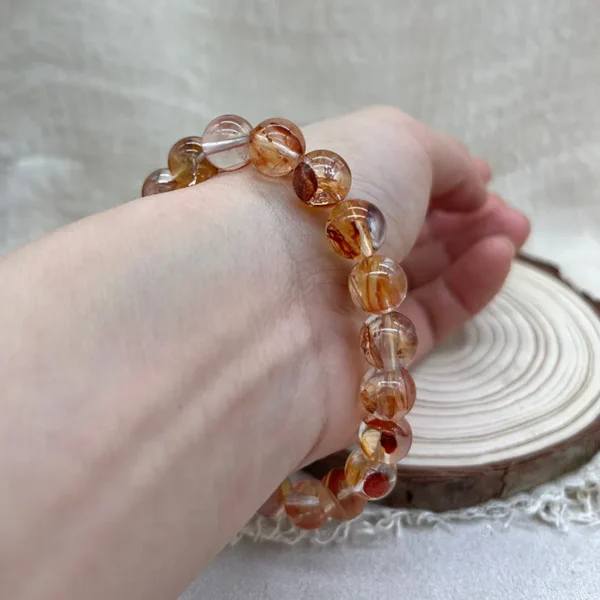 Women Red Gel Flower Crystal Bracelet Women Red Gel Flower Crystal Bracelet