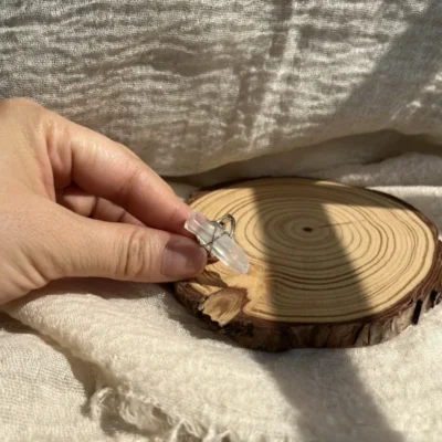 Women's White Crystal Ring