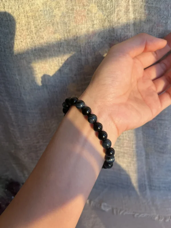 Natural Blue Tiger Eye Bracelet Natural Blue Tiger Eye Bracelet